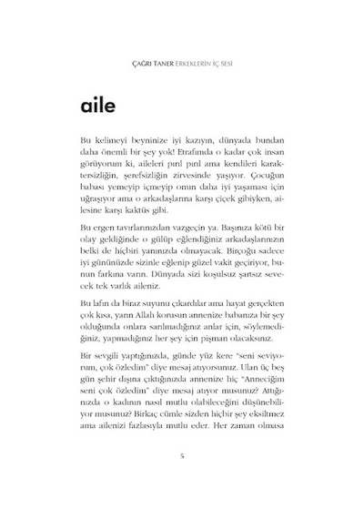 Erkeklerin İç Sesi - Çağrı Taner - Hayykitap