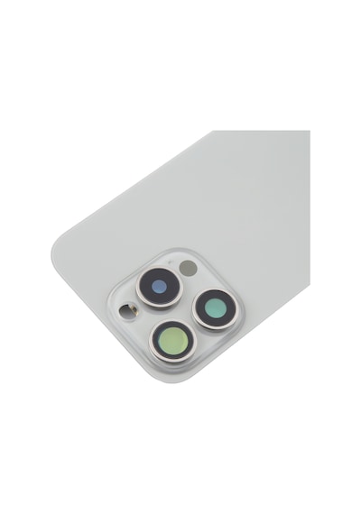 Teknonet Apple Uyumlu iPhone 16 Pro Max Kamera Camlı Batarya Kapağı + Magsafe Flex - Siyah Siyah