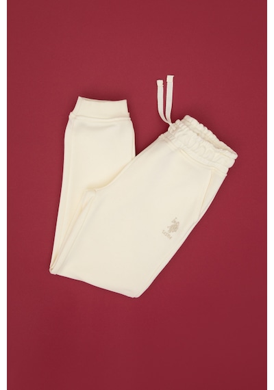 U.S. Polo Assn. Kız Çocuk Krem Jogger Eşofman Altı 50314941-VR256