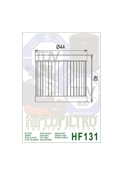Hiflo Hf131 2009-2015 Hyosung Gt 250 R Uyumlu Yağ Filtresi