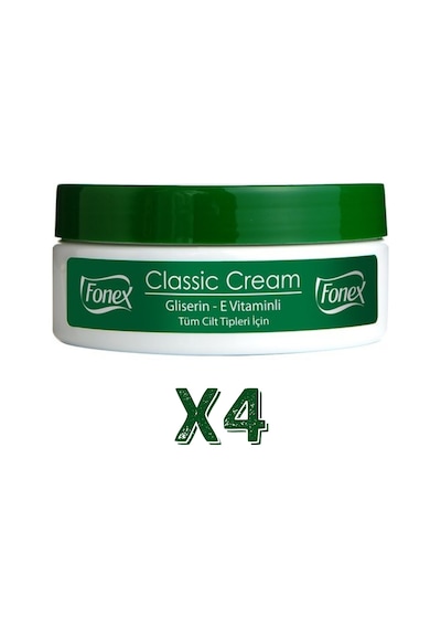 Fonex Klasik Nemlendirici Krem 175 ml 4 Adet