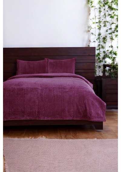 Piramit Battaniye Tek Kişilik Mürdüm 150x220cm Mürdüm