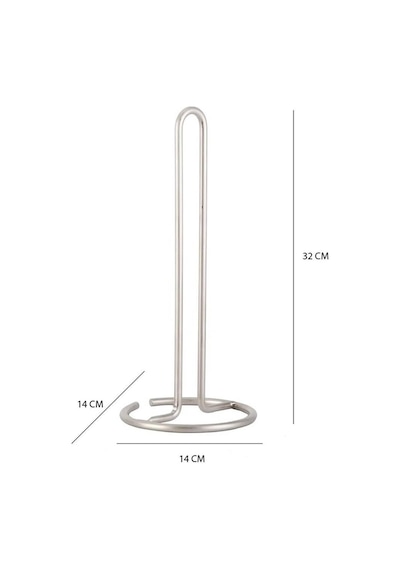 Tekno Tel Mg-302 Mutfak Tezgah Üstü Kağıt Havluluk Tutucu Saten Metal Bekletmeli Saten