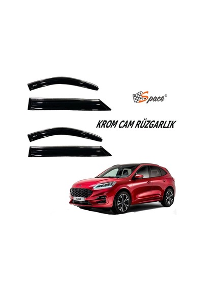 Ford Kuga Krom Cam Rüzgarlığı 2013-2021 - Caru418