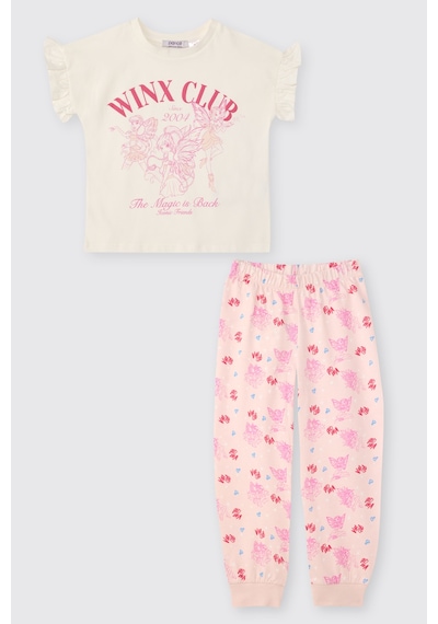 Panço Winx Club Kız Çocuk Pembe Pijama Takımı 2611gk39007