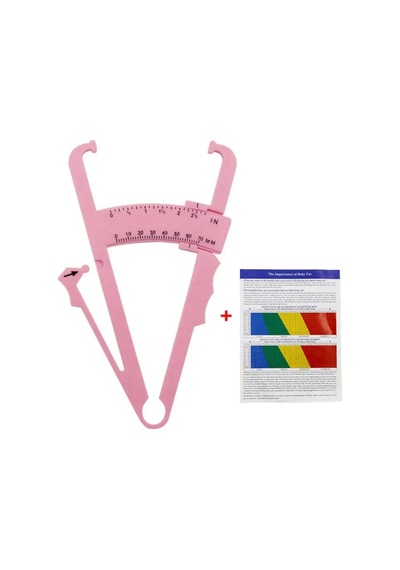 Fitness Için Vücut Plastik Skinfold, Yağ Ölçer,yağ Kaliper, Caliper 17 Cm Pembe