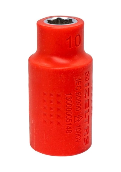 İzeltaş 13000005148 1000v İzoleli 6 Köşe 1/2" Lokma Anahtar 10 Mm