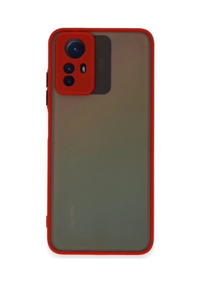 Xiaomi Redmi Note 12s Kılıf Montreal Silikon Kapak - Kırmızı 0.2M-Çok Renkli