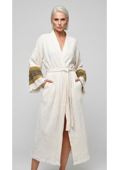 Brandsmiths Natural Symbol Nomad Kimono- Altın Ton Sarı