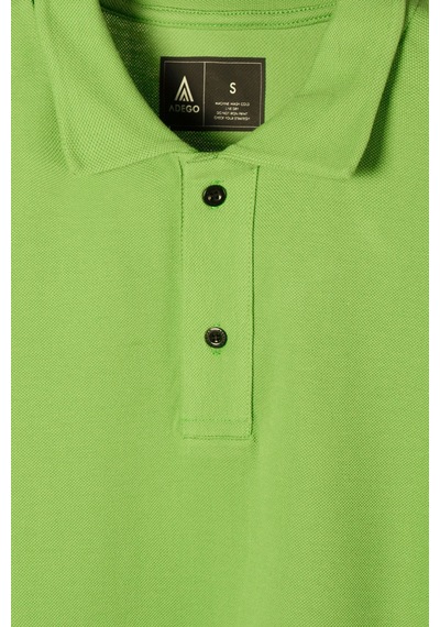Erkek Çimen Yeşil Slim Fit Polo Yaka T-shirt Çimen Yeşil