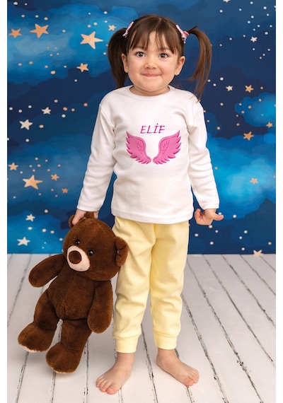 Pia Baby İsimli Kız Çocuk Pijama Takımı %100 Pamuk Penye İsme Özel Baskılı Kişiselleştirilebilir Pijama Seti 20552s14pi Krem Pia Baby İsimli Kız Çocuk Pijama Takımı %100 Pamuk Penye İsme Özel Baskılı Kişiselleştirilebilir Pijama Seti 20552s14pi Krem