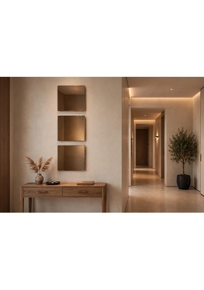 25x25 Cm Bronz Ayna 1 Adet