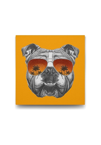 İngiliz Bulldog Tablosu - 60x60cm