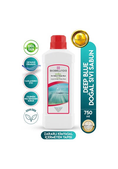 Doğal Sıvı El Sabunu Deep Blue 750 Ml