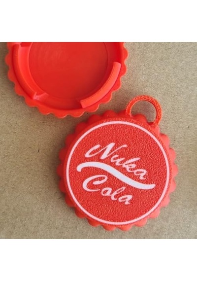 Fallout Nuka Cola Temalı Airtag İle Uyumlu Kılıf Anahtarlık