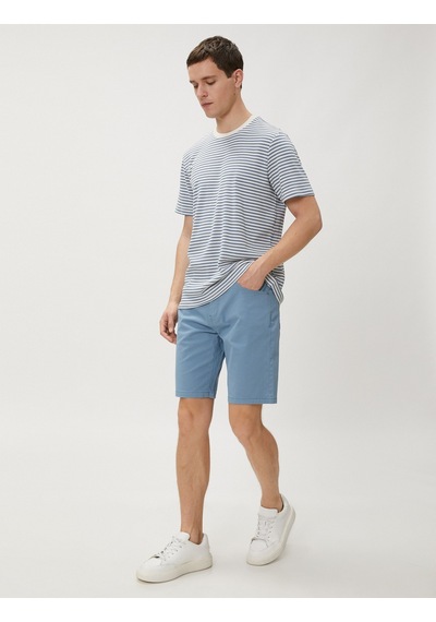 Koton Basic Gabardin Şort Beş Cep Detaylı Düğmeli Pamuklu Mavi 3sam40073hw 3SAM40073HW624 Mavi Koton Basic Gabardin Şort Beş Cep Detaylı Düğmeli Pamuklu Mavi 3sam40073hw 3SAM40073HW624 Mavi