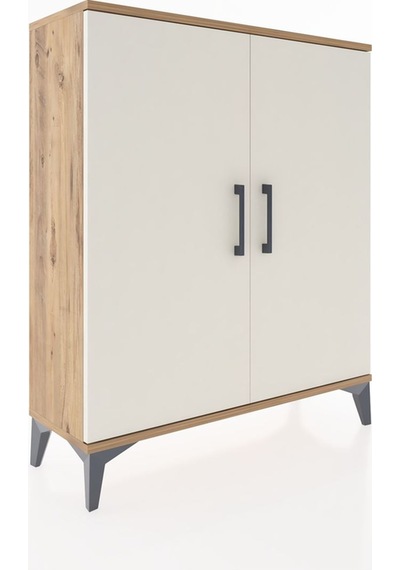 Arges Şifonyer Tek Raflı 2 Kapaklı 88x30x106 Çam-aytaşı Çam