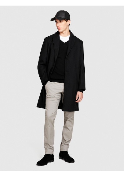 Sisley Slim Fit Vintage Efekt Chino Pantolon Erkek Siyah Pantolon - 323a4dm6sf02y