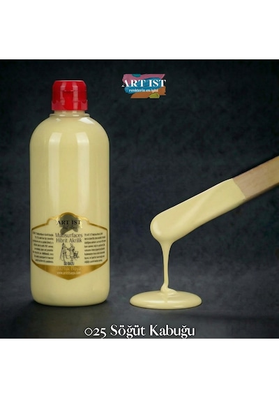 Multisurfaces Hibrit Akrilik Boyalar - 025 Söğüt Kabuğu Ahşap, Taş Tozu, Hobi, Dıy