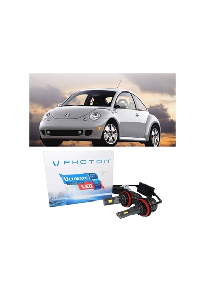 Vw Beetle Led Xenon Kısa Far Ampulü H1 Ultimate 9500 Lumens Yeni Seri Beyaz 1997-2005