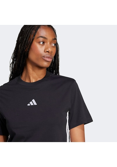 Adidas Essentials 3 Stripes Cotton Kadın Siyah T-shirt Jd0846 SIYAH