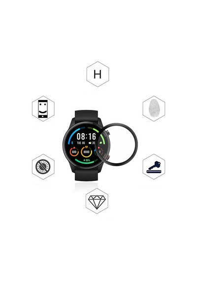 Mi Watch Mkst Pmma Pet Saat Ekran Koruyucu - Siyah