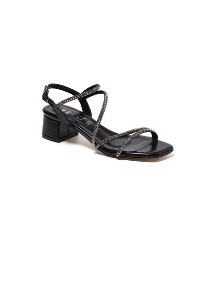 Nero Black Sandalet Kadın 41604-e6 Repo siyah