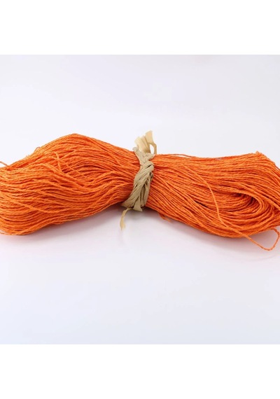 Turuncu Renk Çile Kağıt İp Çanta Ipi Supla Ipi No:65 - 550-600 Gr