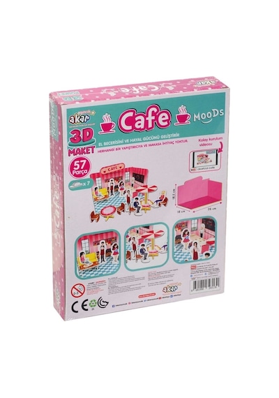Mey İthalat Cafe Maket 3 Boyutlu Puzzle