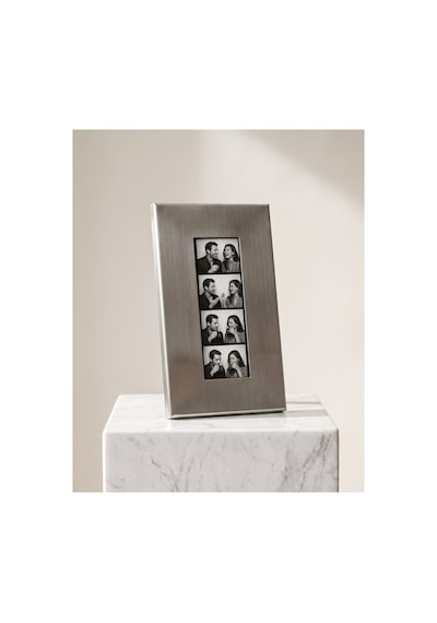 Dizör Photobooth Fotoğraf Çerçevesi 304 Paslanmaz Çelik, Fırçalı, Şerit Fotoğraf Duvar Çerçevesi