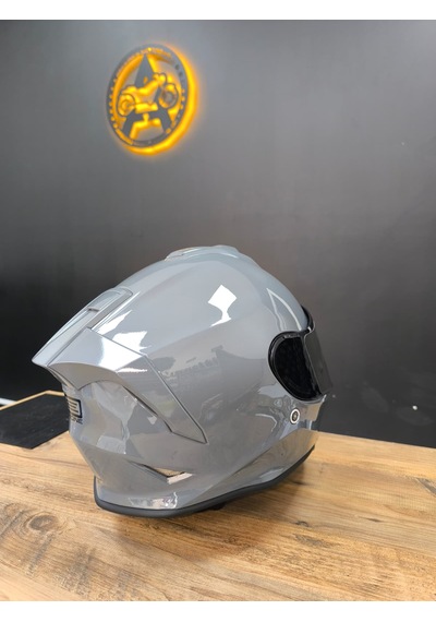 Origine Ece R22.06 Sertifikalı Racing Motosiklet Kaskı Beyaz - Gümüş