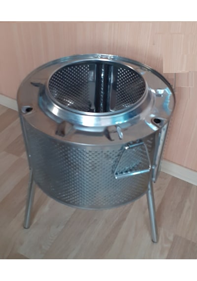 Sokak Mangalı Dış Mekan Bahçe Sobası Krom Kazan Sobası Bahçe