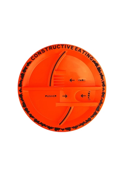 Constructive Eating Wj-660 Çocuklar İçin Şantiye Tabağı, Plastik Genel
