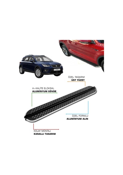 Seat Arona Uyumlu 2017 2018 2019 2020 2021 2022 2023 2024 2025 2026 2027 Araca Özel Yan Basamak