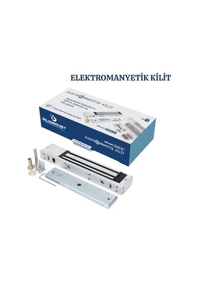 Ayrex 280 Kg Manyetik Kapı Kilidi, Elektromanyetik 12 V 420 Ma, L-z Aparat Dahil, Fail-safe Sistem, Led Göstergeli Ano
