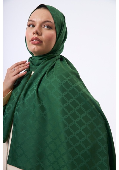Mirsoy Scarf Lina Modern Desen Şal Yeşil