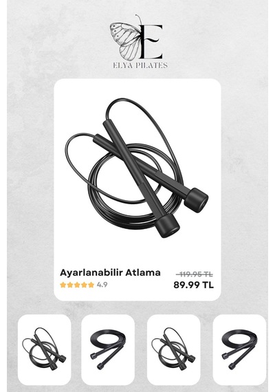 Pilates Seti - Tam Ekipman İle Evde Fit Kalın Beyaz - Pembe