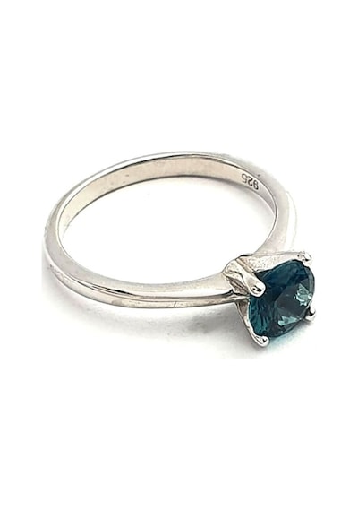 Sky Diamond Blue Creative Sapphire 925Ayar Gümüş Lüks Tek Taş Yü 12