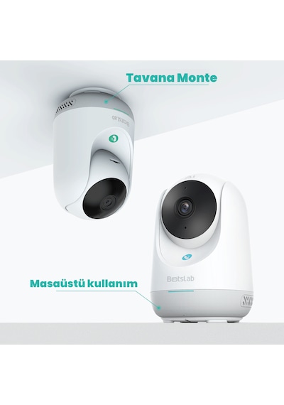 Botslab 2C Pro Smart Camera - 3K / Tek Tuşla Sesli Arama / 360 Akıllı Güvenlik Kamerası - C222