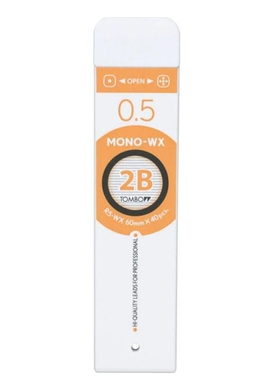 Tombow Mono-wx Profesyonel Uç 0,5mm 40uç/tüp, 2b