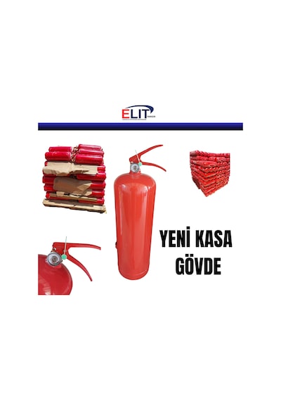 Yangın Söndrüme Tüpü 6 Kg Ruhsata Uygun Kuru Kimyevi Tozlu Kkt Söndürcü
