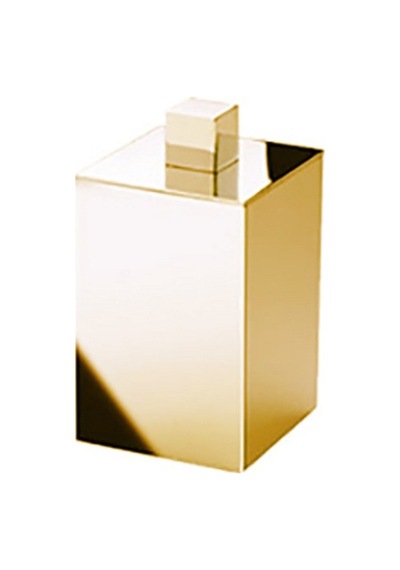 Square Metal Pamukluk, Tezgah Üstü - Altın