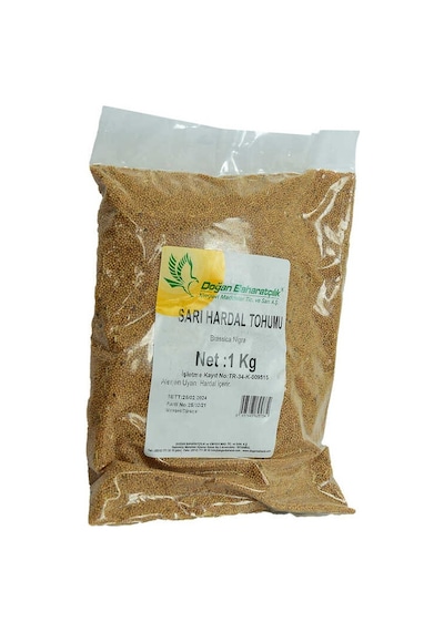 Hardal Tohumu Tane Doğal Sarı 1000 Gr Paket