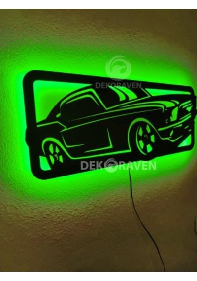 Mustang Led Işıklı Tablo (523524717)