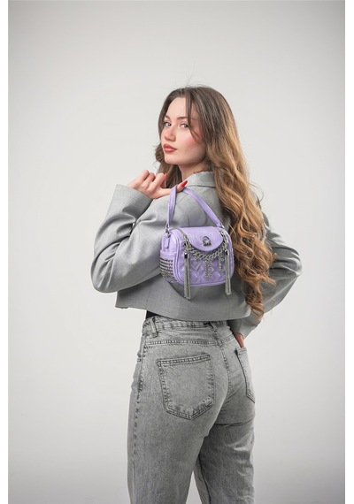 Ççs 18242 Kadın Çapraz Askılı Çanta Mor