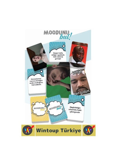 Eğlenceli Genç Yetişkin Özel Gün Arkadaş Yılbaşı Moodunu Bul Mini-klasik Oyun Kartları 45 Kart