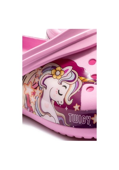Twigy Lili Çocuk Sabo Terlik Pembe 30/35 DD1005 Pembe