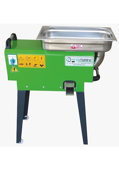 Yeşil Makina Elektrikli Domates Salça Makinesi 3 Hp Sm 500 Saatte 500 Kg Kapasiteli Domates Makinası Salça Makinası