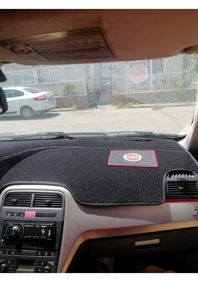 Fiat Grande Punto Modellerine Uygun Torpido Koruma Halısı Siyah Kenar Renk Siyah