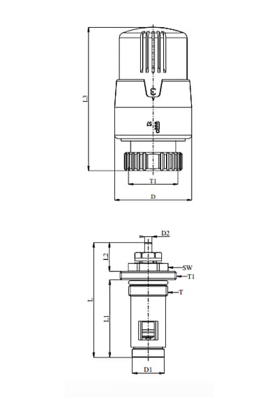 Kom - Eca Termostatik Kompakt Radyatör Valfi 602120813